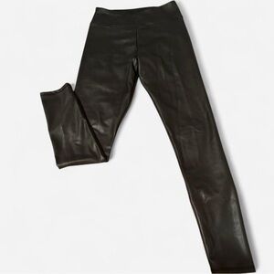 Hollister Faux Leather, Fleece-Lined Leggings, High Waisted, Size M